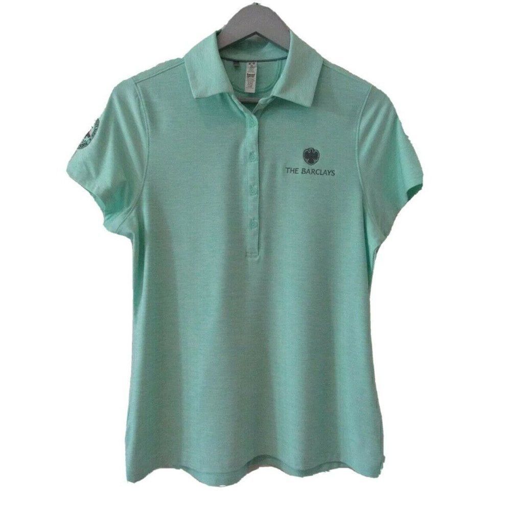 New Under‎ Armour UA HeatGear Fitted The Barclays Bethpage Black Golf Shirt S